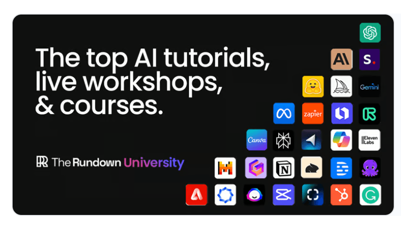 The Rundown AI University – AI Training For The Future Of Work [Up to Jaunuary 2025]