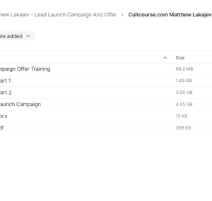Matthew Lakajev – Lead Launch Campaign & Offer