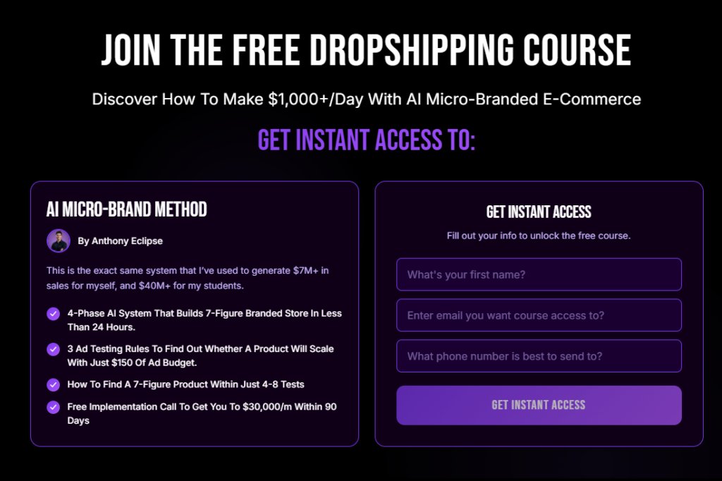 Ecom Mafia – Scale & Build 8 Figure E-commerce Brands