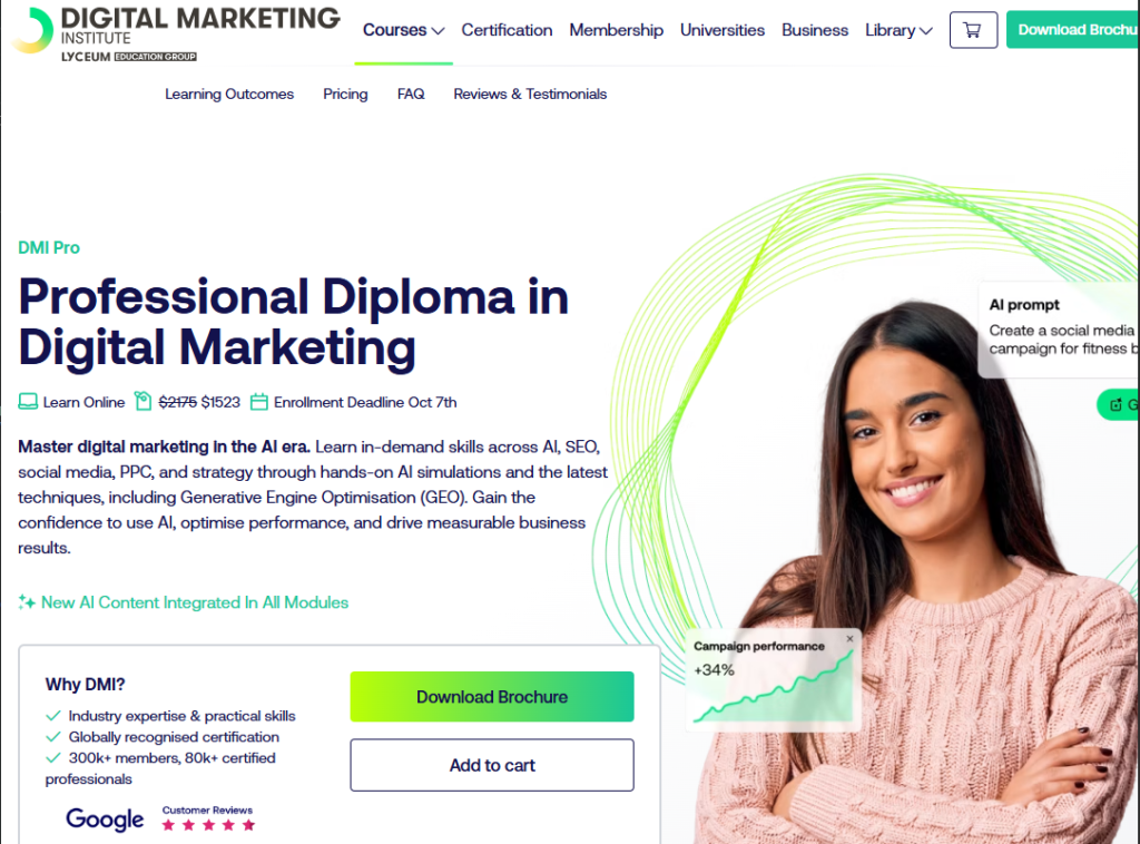 DMI Pro – Professional Diploma in Digital Marketing